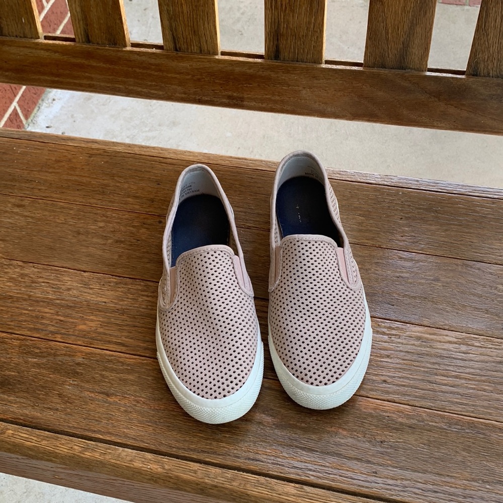 Slip on perforated sneakers